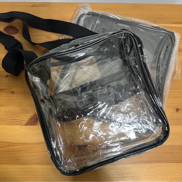 Clear Crossbody Bag | Stadium Approved Messenger | Transparent Shoulder Bag - Picture 1 of 5